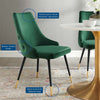 Adorn Tufted Performance Velvet Dining Side Chair - No Shipping Charges MDY-EEI-3907-DUS