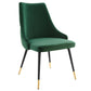 Modway Adorn Tufted Performance Velvet Accent Dining Side Chair, Green