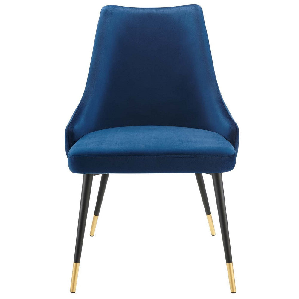 Modway Adorn Tufted Performance Velvet Dining Side Chair Navy 25D x 22W x 34H Inch MDY-EEI-3907-NAV