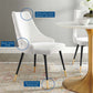 Modway Adorn Tufted Performance Velvet Accent Dining Side Chair White MDY-EEI-3907-WHI