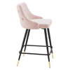 Adorn Performance Velvet Counter Stool - No Shipping Charges MDY-EEI-3908-NAV