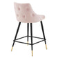 Modway Adorn Tufted Performance Velvet Counter Stool Pink MDY-EEI-3908-PNK