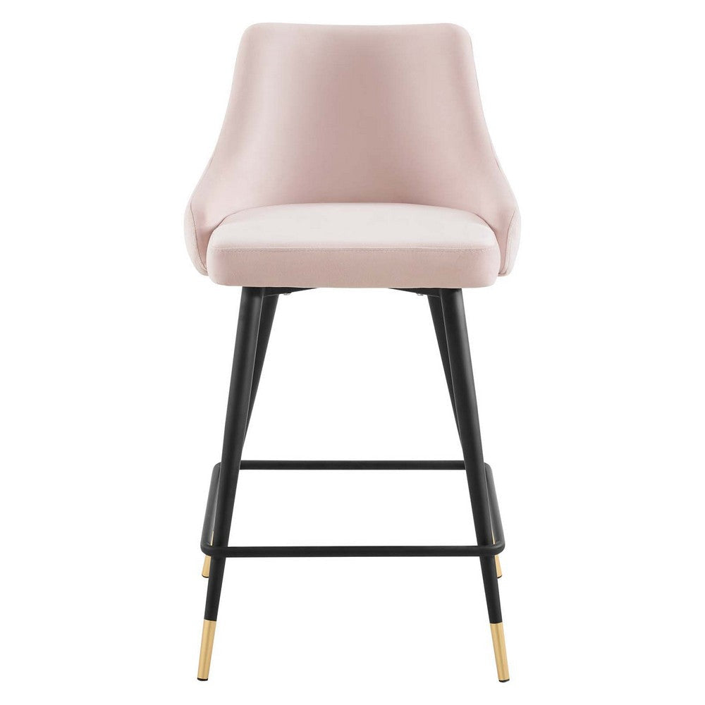 Modway Adorn Tufted Performance Velvet Counter Stool Pink MDY-EEI-3908-PNK