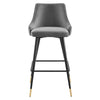 Modway Adorn Performance Velvet Bar Stool Gray MDY-EEI-3909-GRY