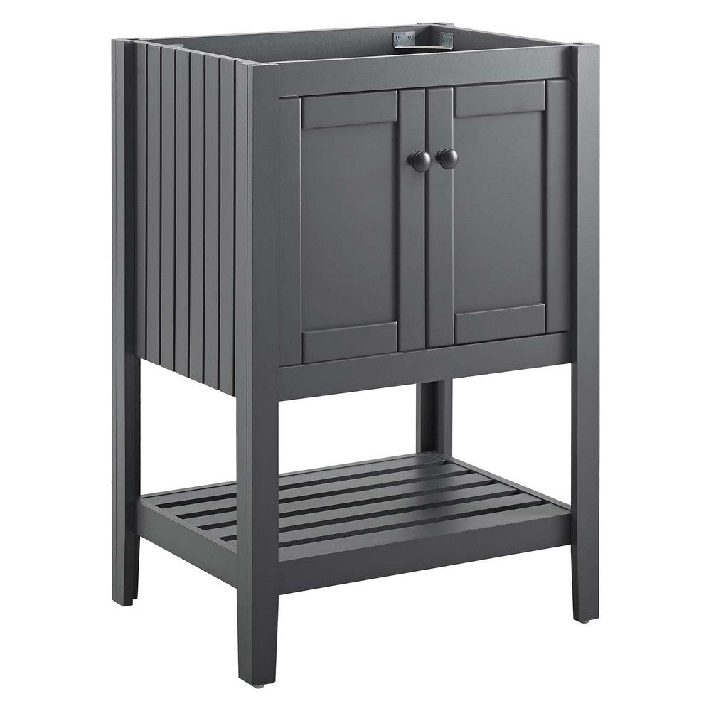 Modway Prestige 23" Bathroom Vanity Cabinet in Gray (Sink Basin Not Included), 23 Inch, Grey