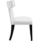 Curve Vinyl Dining Chair - No Shipping Charges MDY-EEI-3922-BLK