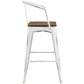 Modway Promenade Bar Stool Set of 4 White MDY-EEI-3955-WHI