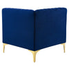 Modway Triumph Channel Tufted Performance Velvet Sectional Sofa Corner Chair Navy 31.5 x 31.5 x 30.5 MDY-EEI-3983-NAV