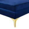 Modway Triumph Channel Tufted Performance Velvet Sectional Sofa Corner Chair Navy 31.5 x 31.5 x 30.5 MDY-EEI-3983-NAV