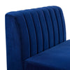 Modway Triumph Channel Tufted Performance Velvet Armless Chair Navy MDY-EEI-3984-NAV