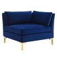 Modway Ardent Performance Velvet Corner Chair Navy MDY-EEI-3985-NAV