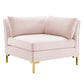 Modway Ardent Performance Velvet, Corner Chair, Pink