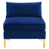 Modway Ardent Performance Velvet Armless Chair Navy MDY-EEI-3986-NAV