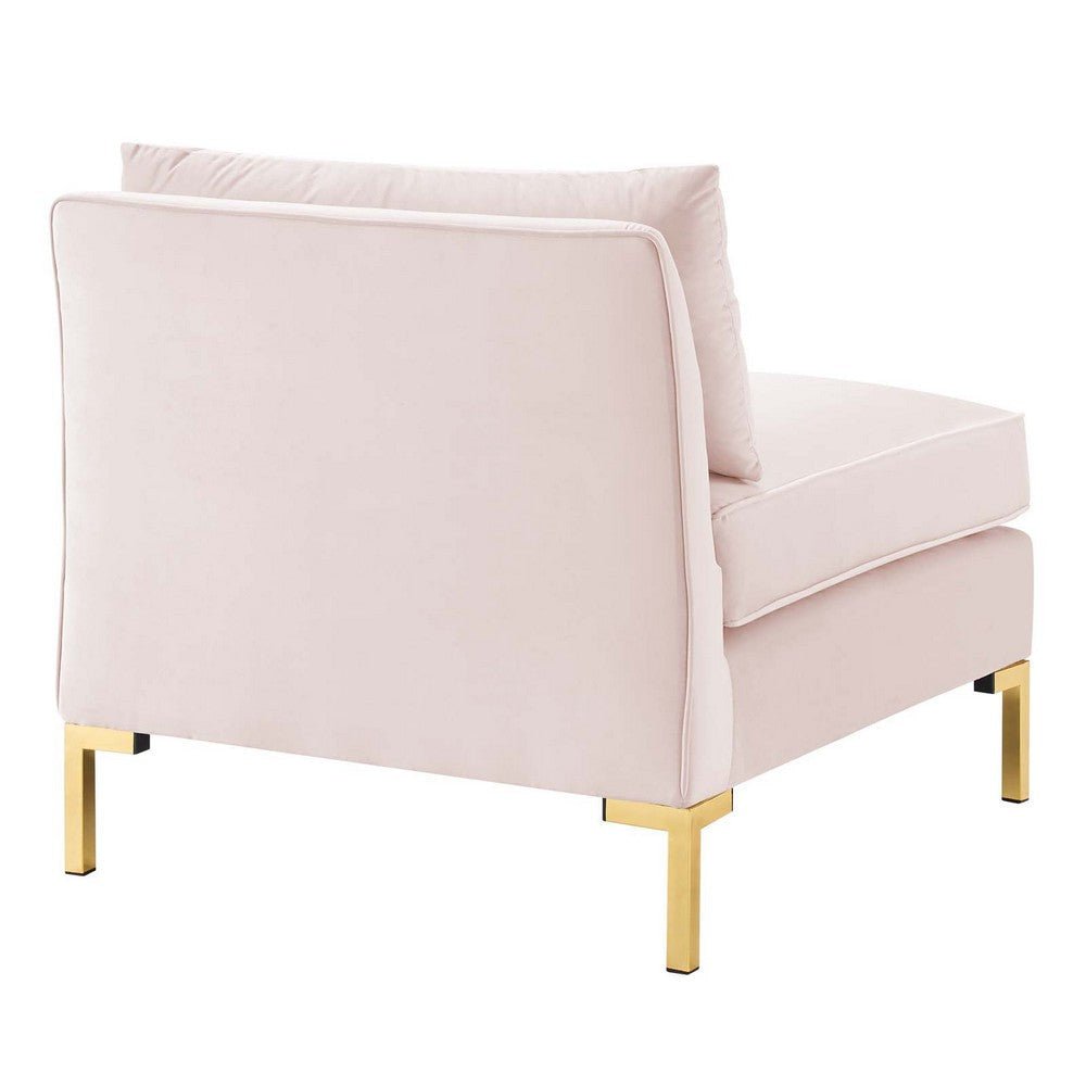 Modway Ardent Performance Velvet Armless Chair Pink MDY-EEI-3986-PNK