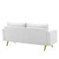 Modway Revive Performance Velvet Sofa White 32.5 x 72 x 33.5 MDY-EEI-3988-WHI