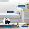 Modway Revive Performance Velvet Sofa White 32.5 x 72 x 33.5 MDY-EEI-3988-WHI