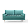 Modway Valour Performance Velvet Loveseat Teal Valour Performance Velvet Loveseat MDY-EEI-4004-TEA