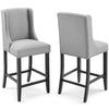 Baron Counter Stool Upholstered Fabric Set of 2