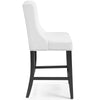 Modway Baron Counter Stool Faux Leather Set of 2 White MDY-EEI-4017-WHI