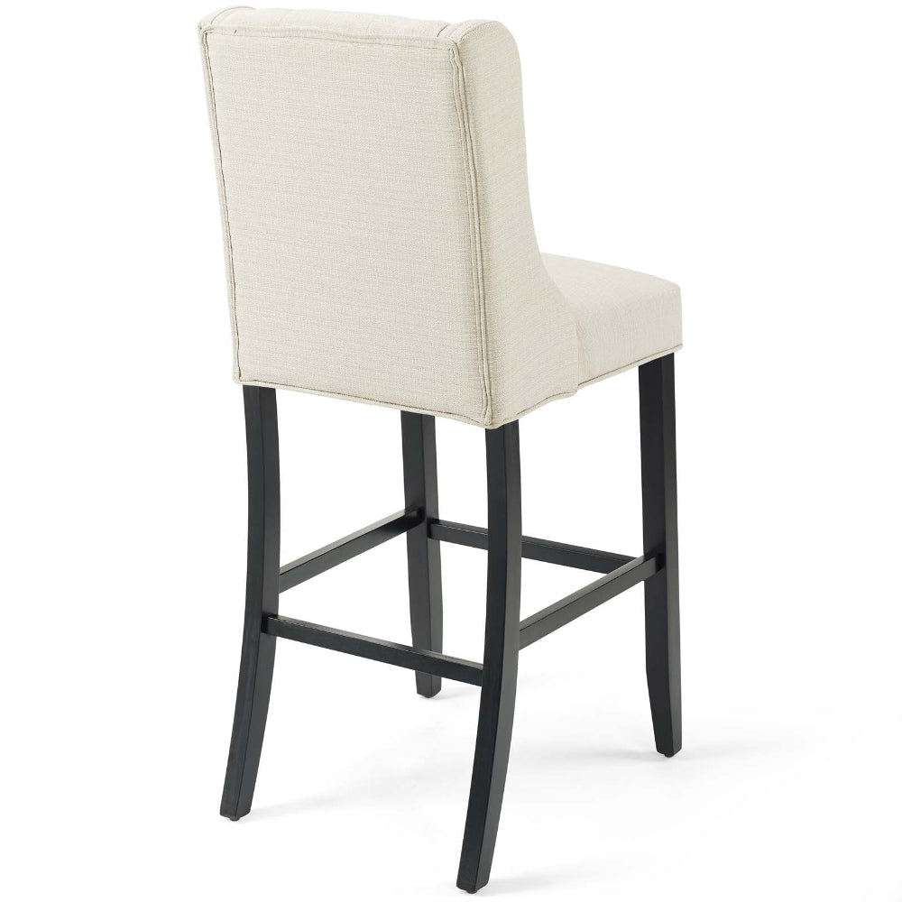 Baronet Bar Stool Upholstered Fabric Set of 2 - No Shipping Charges MDY-EEI-4022-BEI