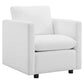 Modway Activate Upholstered Fabric Armchair Set of 2 White MDY-EEI-4078-WHI