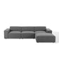 Modway Restore Upholstered Fabric Sectional Sofa 4-Piece Set Charcoal MDY-EEI-4113-CHA