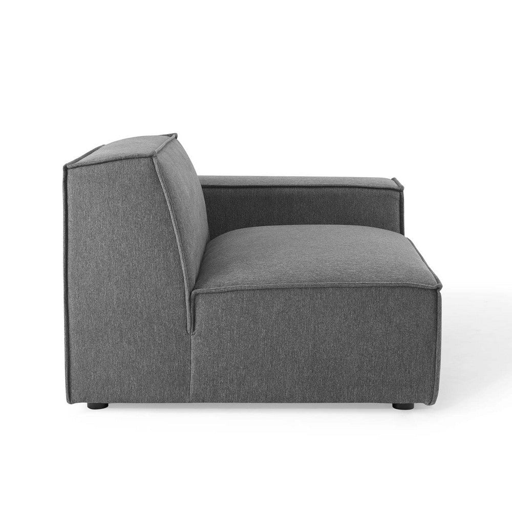 Modway Restore Upholstered Fabric Sectional Sofa 4-Piece Set Charcoal MDY-EEI-4113-CHA