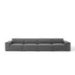 Modway Restore Upholstered Fabric Sectional 4 Seater Sofa Charcoal MDY-EEI-4114-CHA