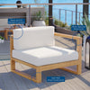 Upland Outdoor Patio Right-Arm Chair - No Shipping Charges MDY-EEI-4123-NAT-WHI