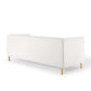 Modway Shift Channel Tufted Performance Velvet Sofa White MDY-EEI-4132-WHI