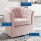 Modway Prospect Tufted Performance Velvet Swivel Armchair Pink MDY-EEI-4138-PNK