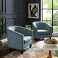 Modway Prospect Channel Tufted Performance Velvet Armchair Set of 2 Light Blue MDY-EEI-4150-LBU