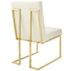 Modway Privy dining-chairs Gold White MDY-EEI-4152-GLD-IVO