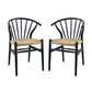 Flourish Spindle Wood Dining Side Chair Set of 2