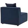 Modway EEI-4209-NAV Saybrook Outdoor Patio Upholstered Sectional Armless Chair Navy Blue MDY-EEI-4209-NAV