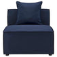 Saybrook Outdoor Patio Upholstered Sectional Sofa Armless Chair - No Shipping Charges MDY-EEI-4209-NAV