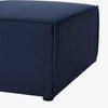 Modway EEI-4209-NAV Saybrook Outdoor Patio Upholstered Sectional Armless Chair Navy Blue MDY-EEI-4209-NAV