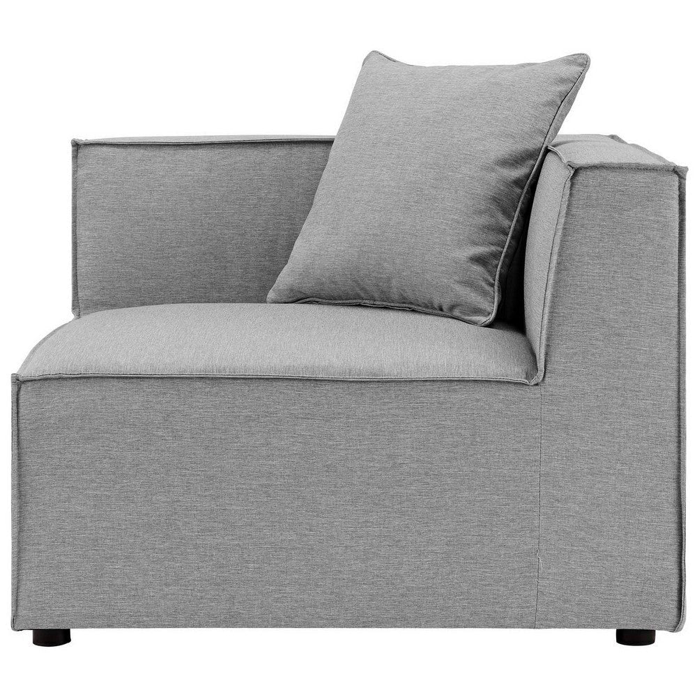 Saybrook Outdoor Patio Upholstered Sectional Sofa Corner Chair - No Shipping Charges MDY-EEI-4210-GRY