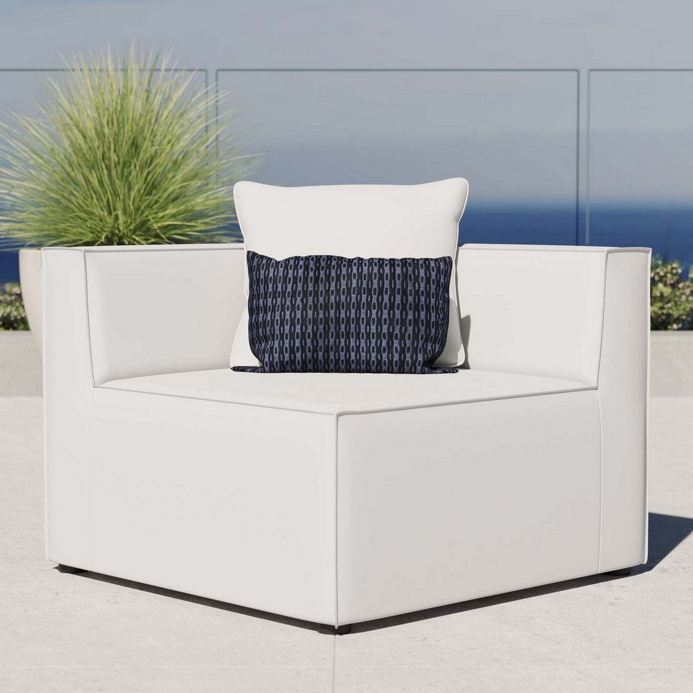 Saybrook Outdoor Patio Upholstered Sectional Sofa Corner Chair - No Shipping Charges MDY-EEI-4210-GRY