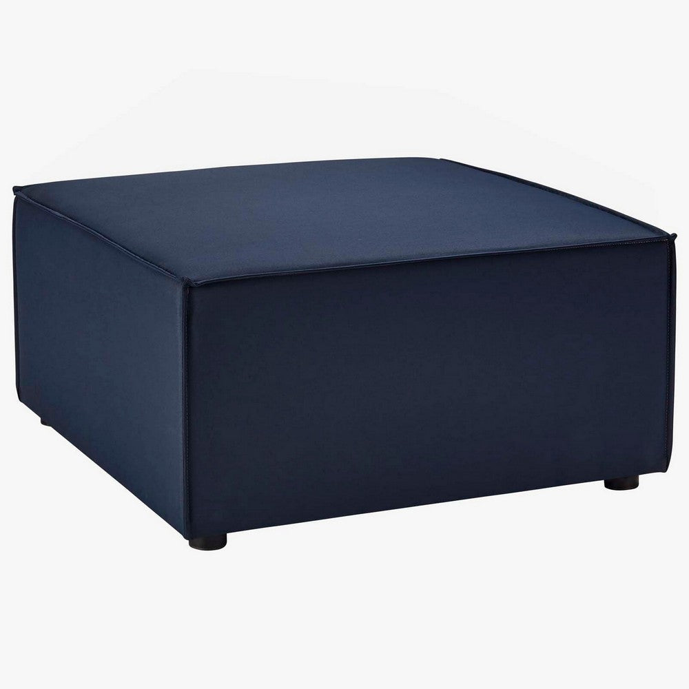 Modway EEI-4211-NAV Saybrook Outdoor Patio Upholstered Sectional Ottoman, Navy