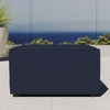 Modway EEI-4211-GRY Saybrook Outdoor Patio Upholstered Sectional Ottoman, Gray