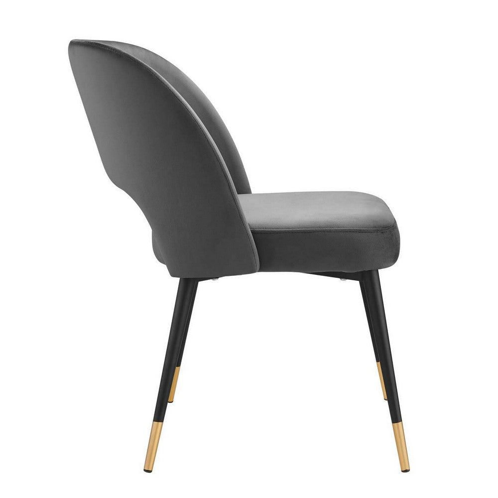 Rouse Performance Velvet Dining Side Chair - No Shipping Charges MDY-EEI-4212-CHA