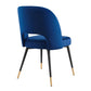 Modway Rouse Upholstered Velvet Side 1 pc - Dining Chair Navy MDY-EEI-4212-NAV