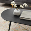 Vigor 47’ Oval Coffee Table - No Shipping Charges MDY-EEI-4214-BLK