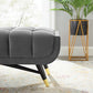 Adept 60’ Performance Velvet Bench - No Shipping Charges MDY-EEI-4241-GRY