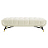 Modway EEI-4241 Adept 60’’ Performance Velvet Bench in Ivory 60 Inches MDY-EEI-4241-IVO