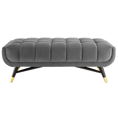 Adept 47.5’ Performance Velvet Bench - No Shipping Charges MDY-EEI-4242-GRY