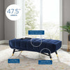 Modway Adept 47.5’’ Performance Velvet Bench in Midnight Blue 47.5 Inches MDY-EEI-4242-MID