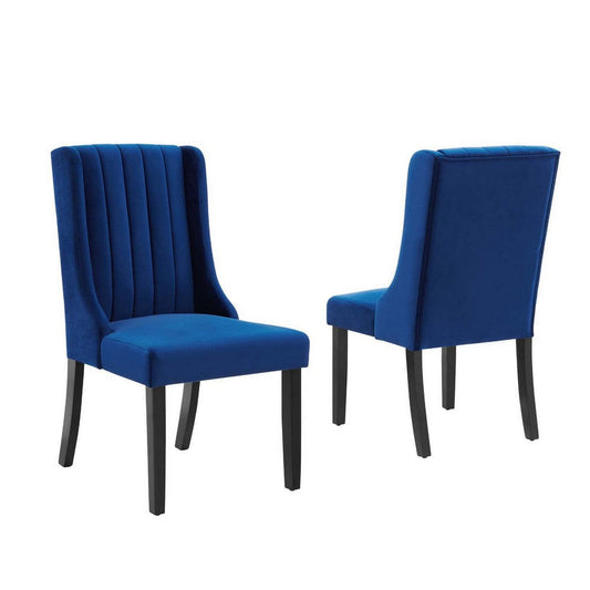 Modway Renew Dining Chair, Set of 2, Navy