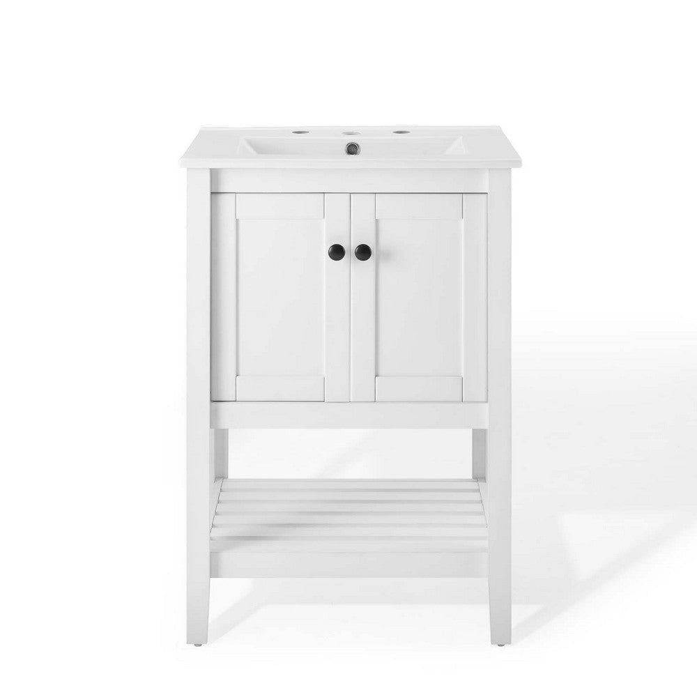 Modway Prestige 24’’ Bathroom Vanity in White 24 Inch MDY-EEI-4246-WHI-WHI